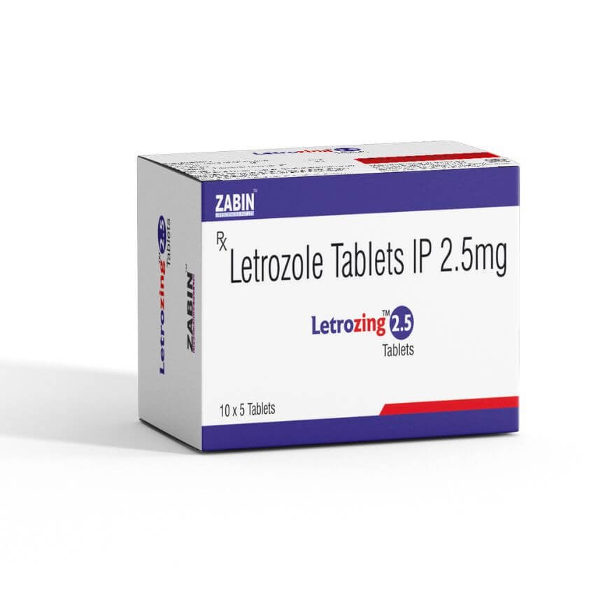 Letrozing 2.5 product packaging